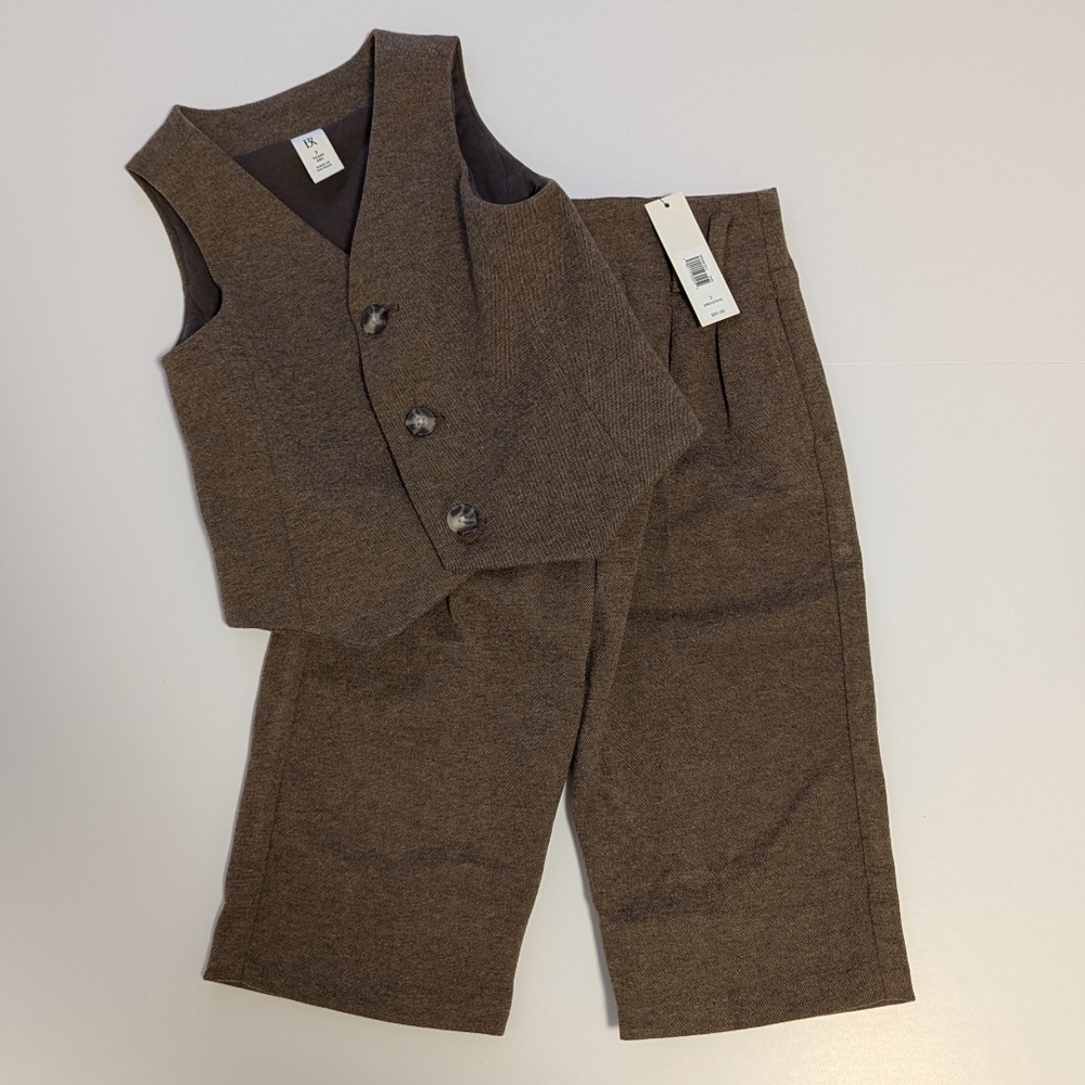Banana Republic 2PC Brown Suit, Boys 2T